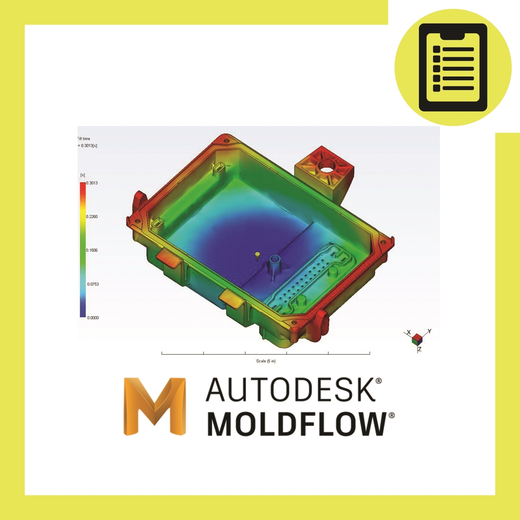 تحلیل فرایند تزریق پلاستیک Moldflow