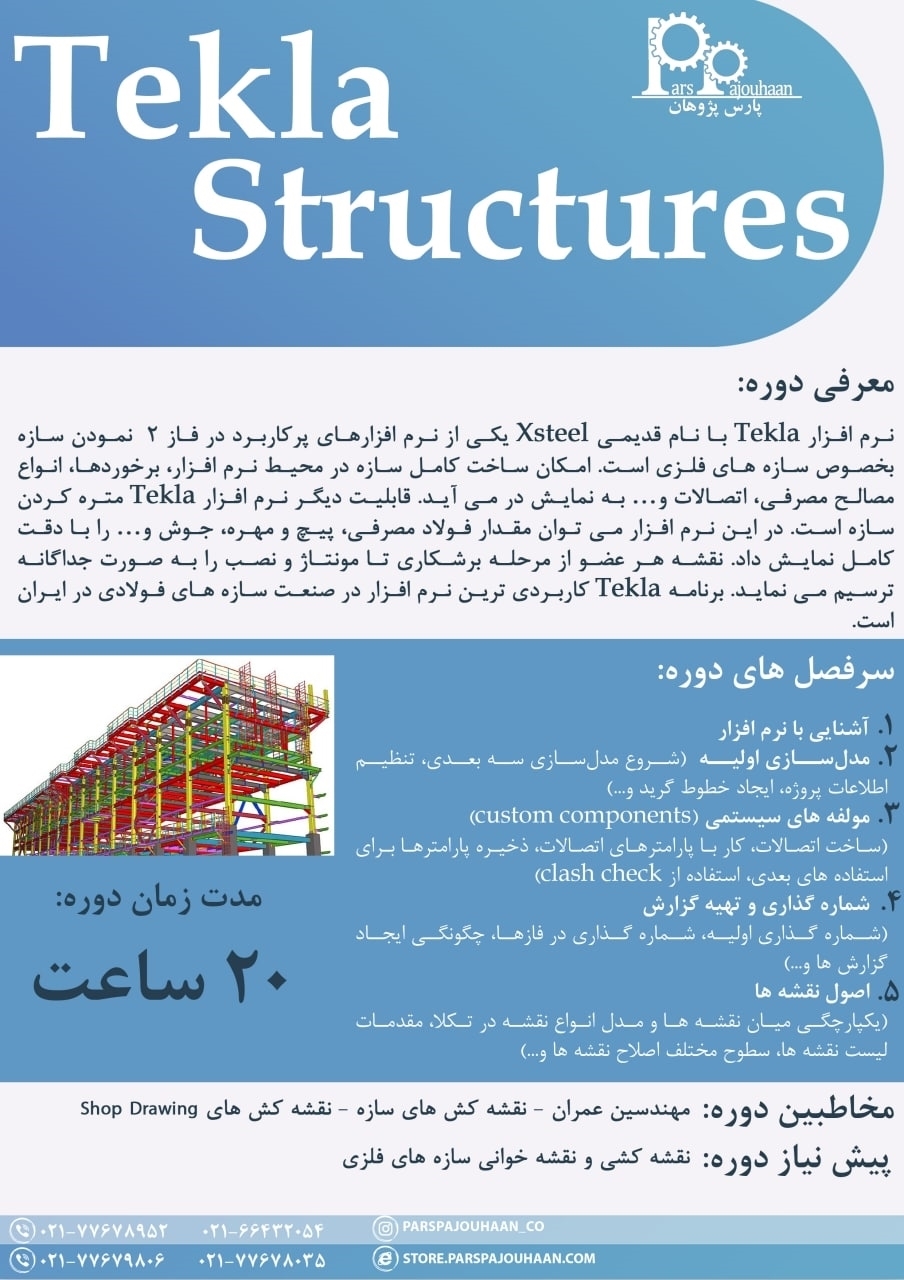 تصویر  آموزش Tekla Structures